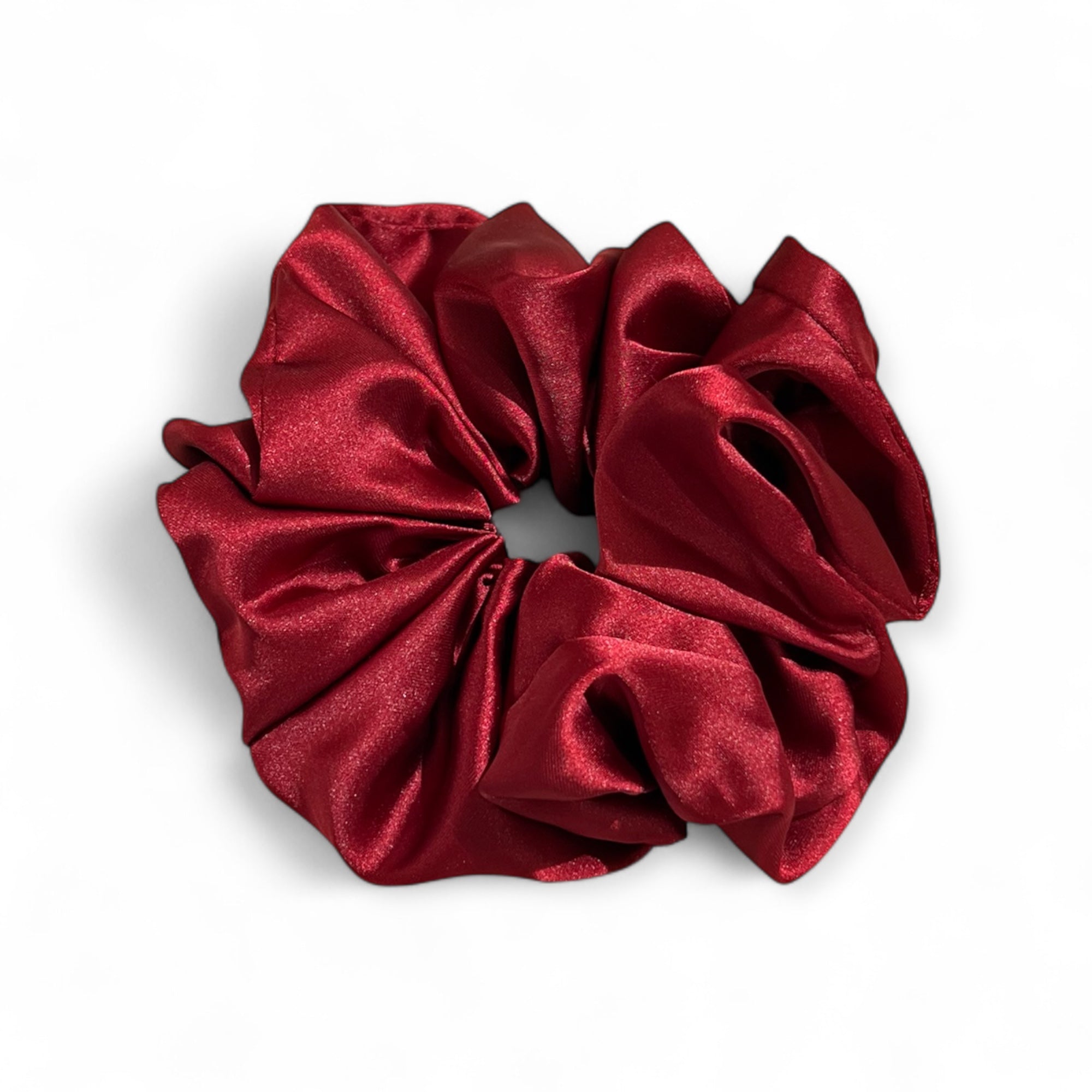 Satin Scrunchies Burgundy