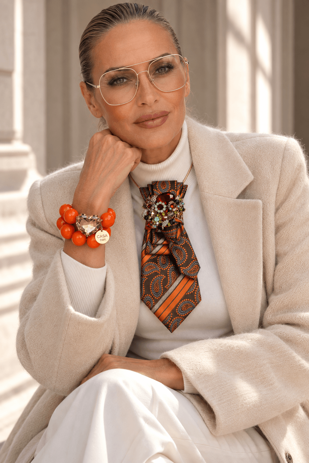 Signature Affair - Crystal Heart Orange Crush