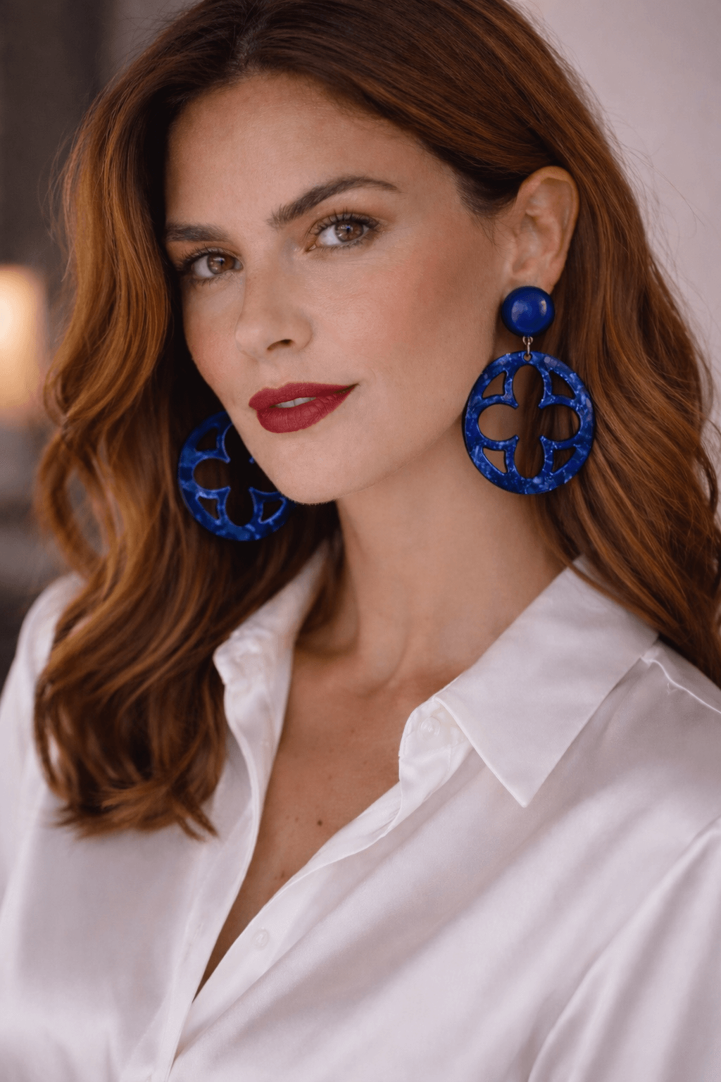 Laguna Blue Statement Ohrringe Blau