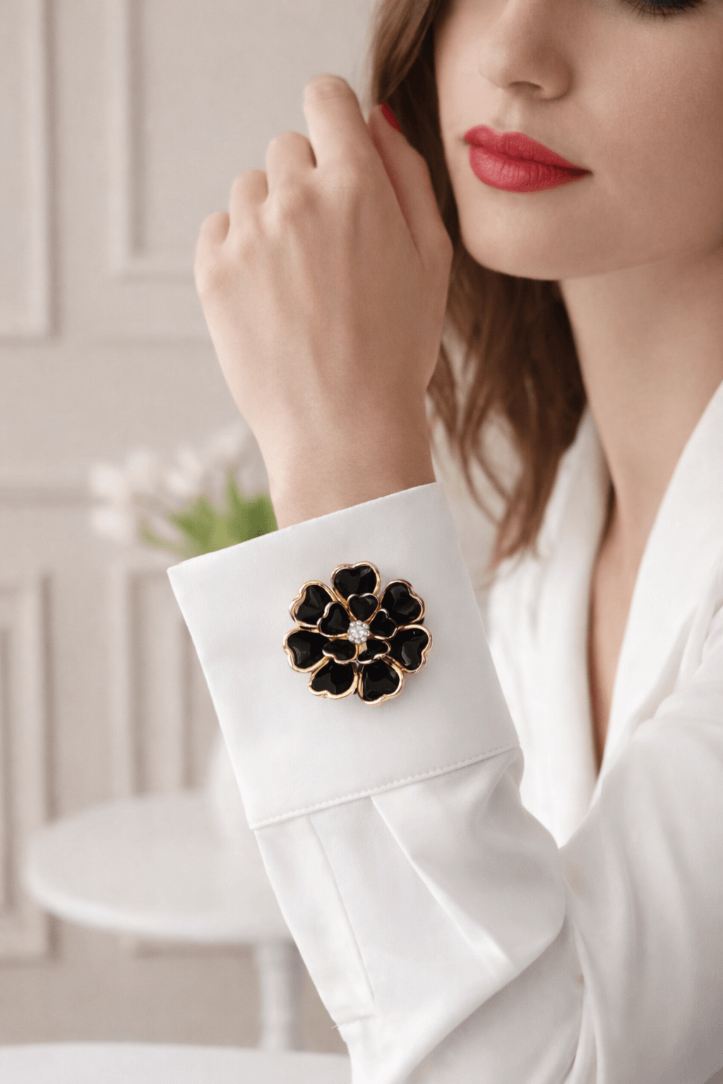 Bloom Clips Schwarz - CASAPARI Schmuck & Mode Düsseldorf