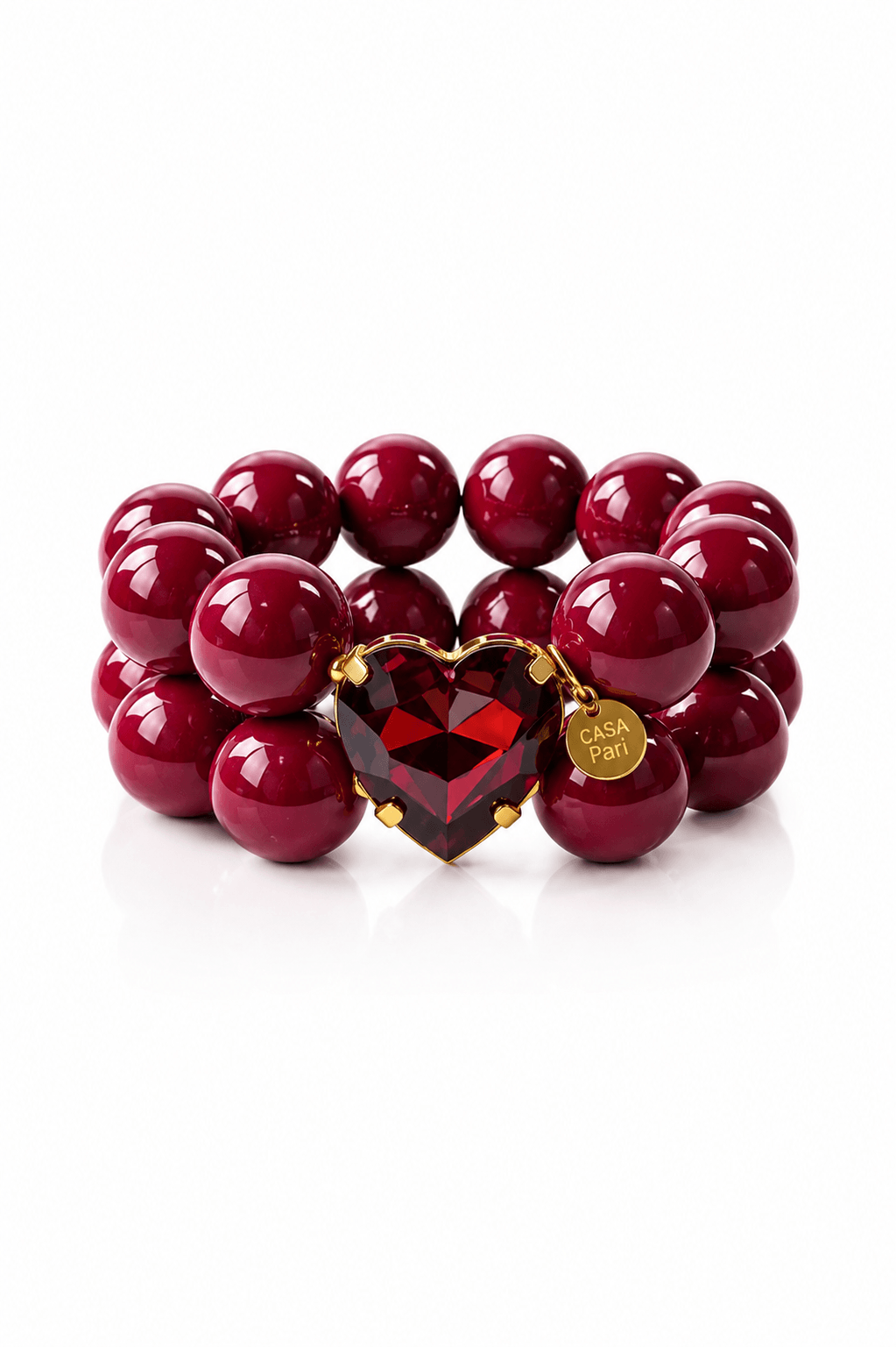 Crystal Heart Burgundy