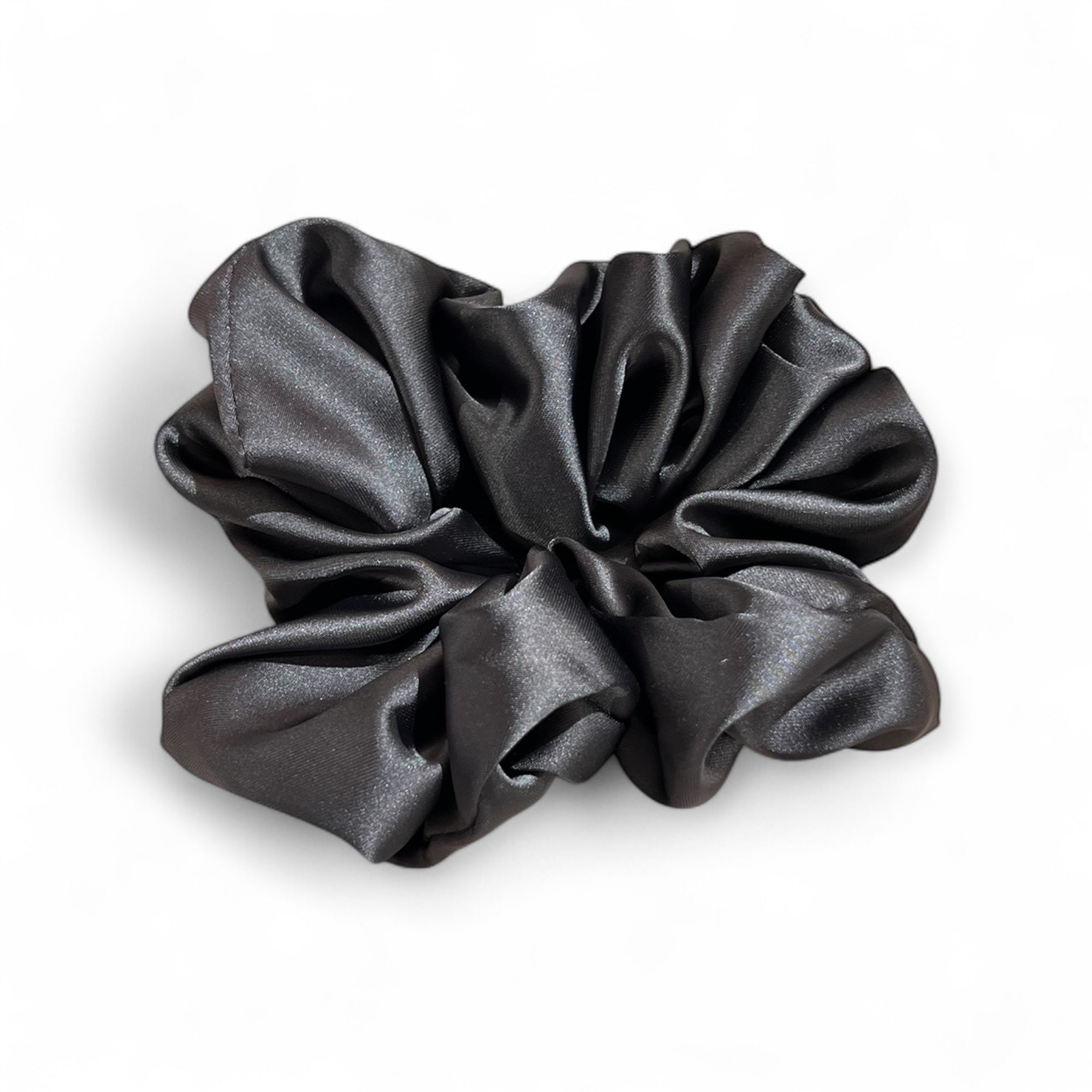 Satin Scrunchies Anthrazit