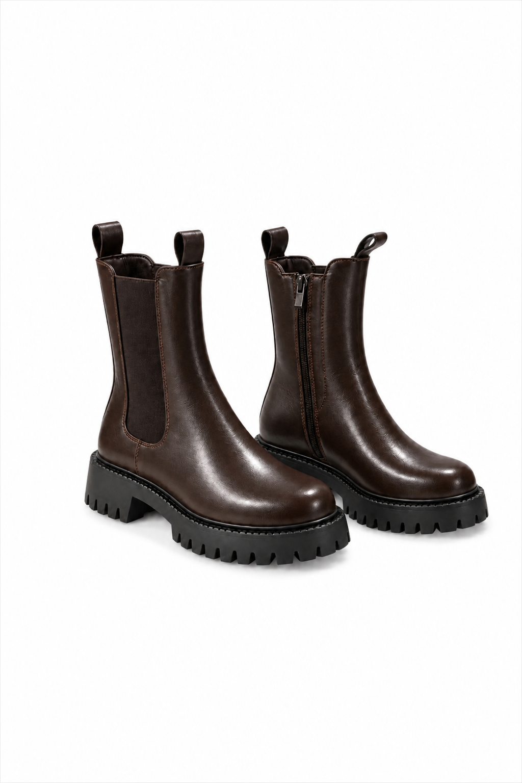Chunky Chelsea Boots Chocolate