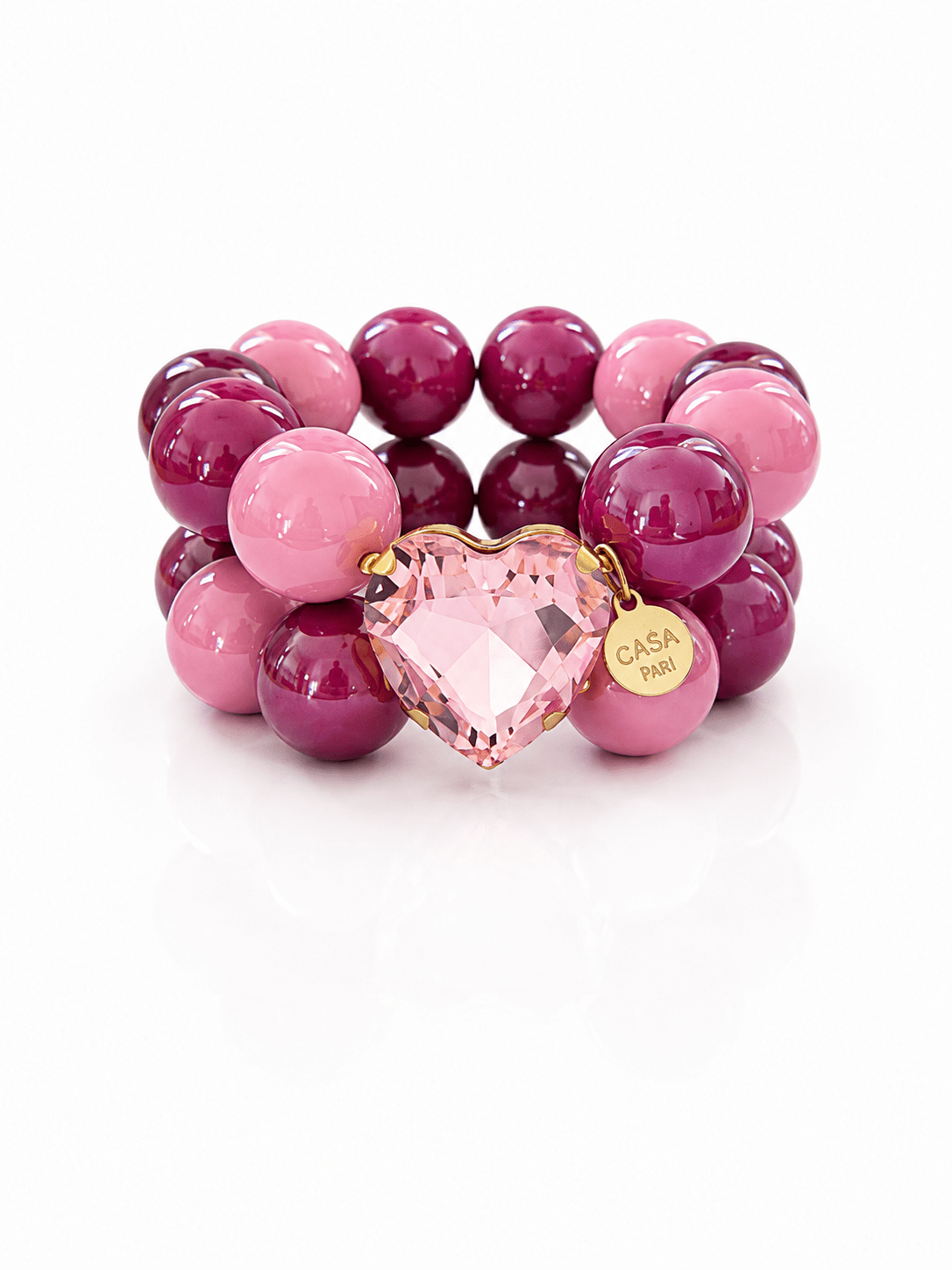 Crystal Heart Candy Pink Sorbet - CASAPARI Schmuck & Mode Düsseldorf