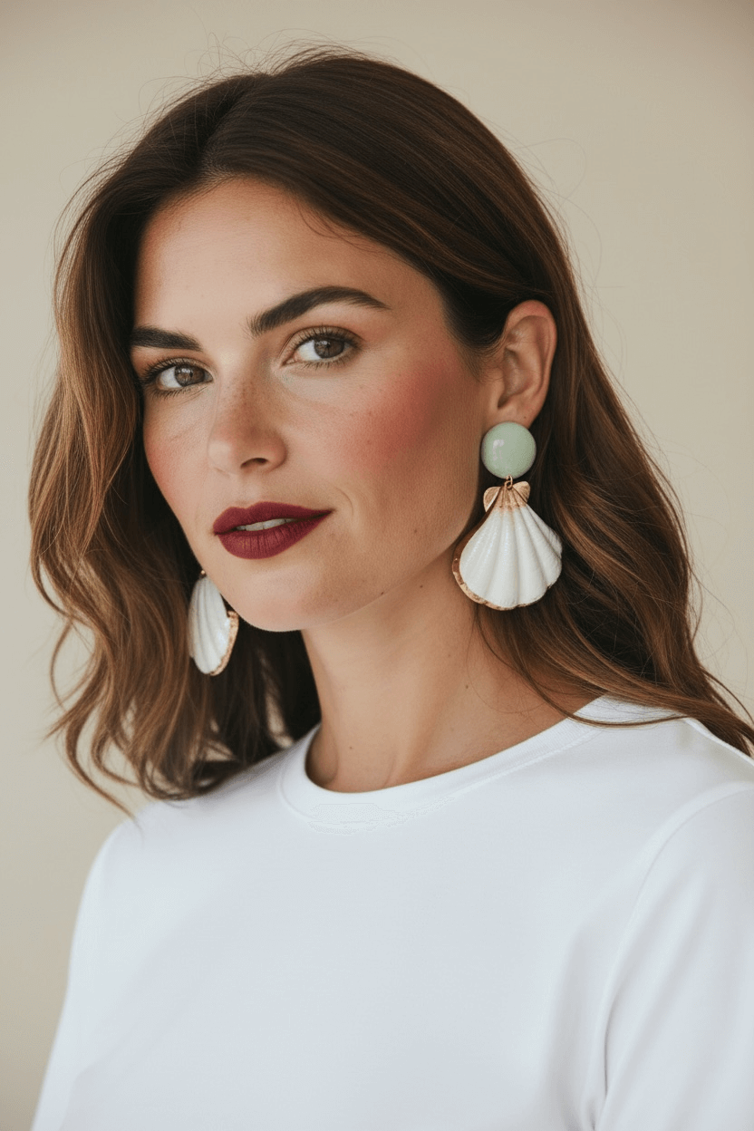 CASAPARI® Solea Muschel Ohrringe Clipser - CASAPARI Schmuck & Mode Düsseldorf