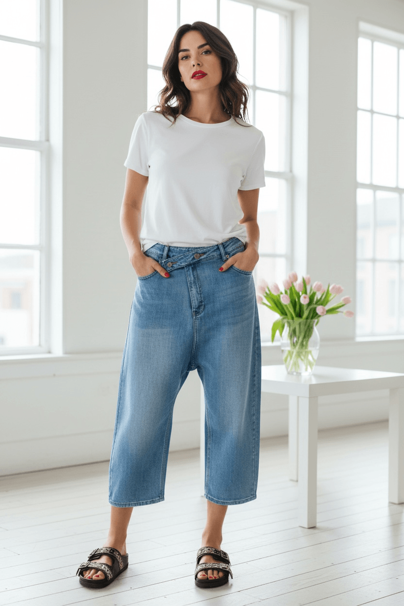 Silhouette Denim Jeans - CASAPARI Schmuck & Mode Düsseldorf