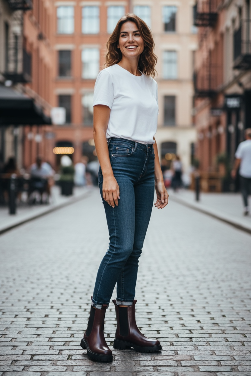 Boots Elisa in Burgundy