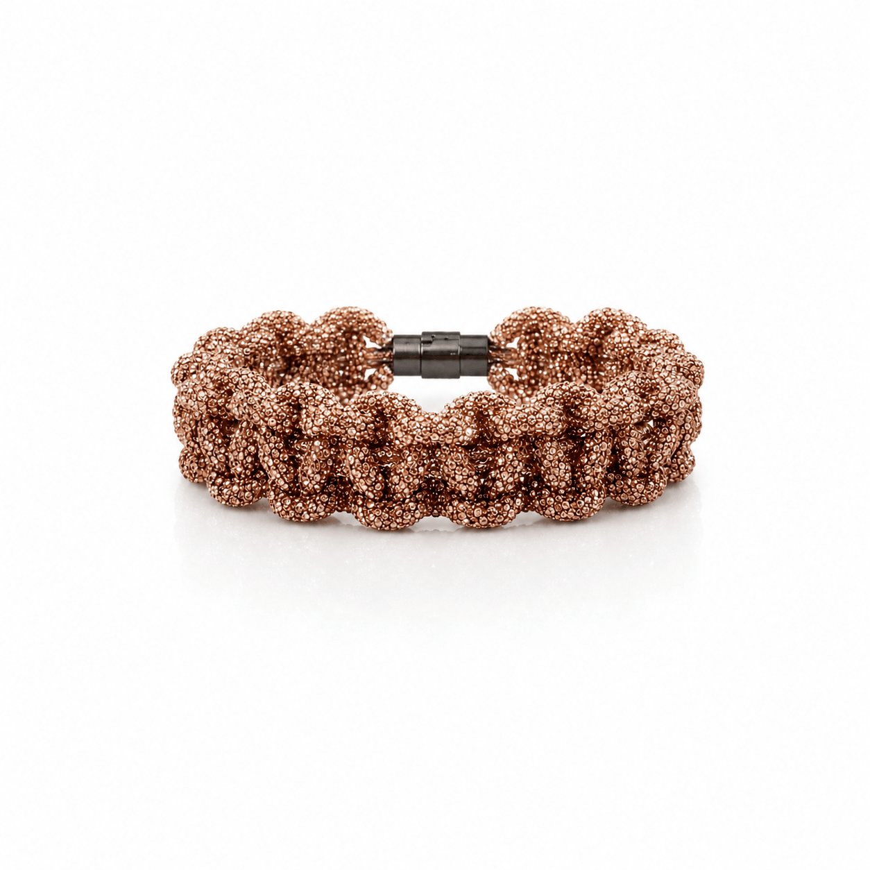 Crystal Affair Armband – Braided Roségold