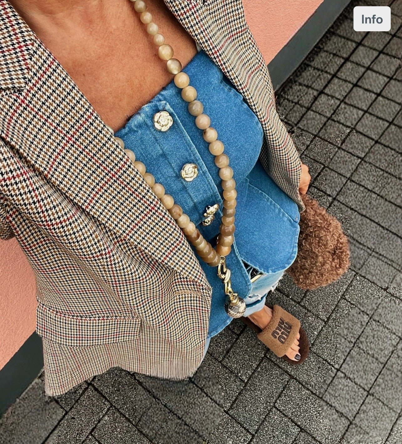Denim Darling Corsage Hellblau - CASAPARI Schmuck & Mode Düsseldorf