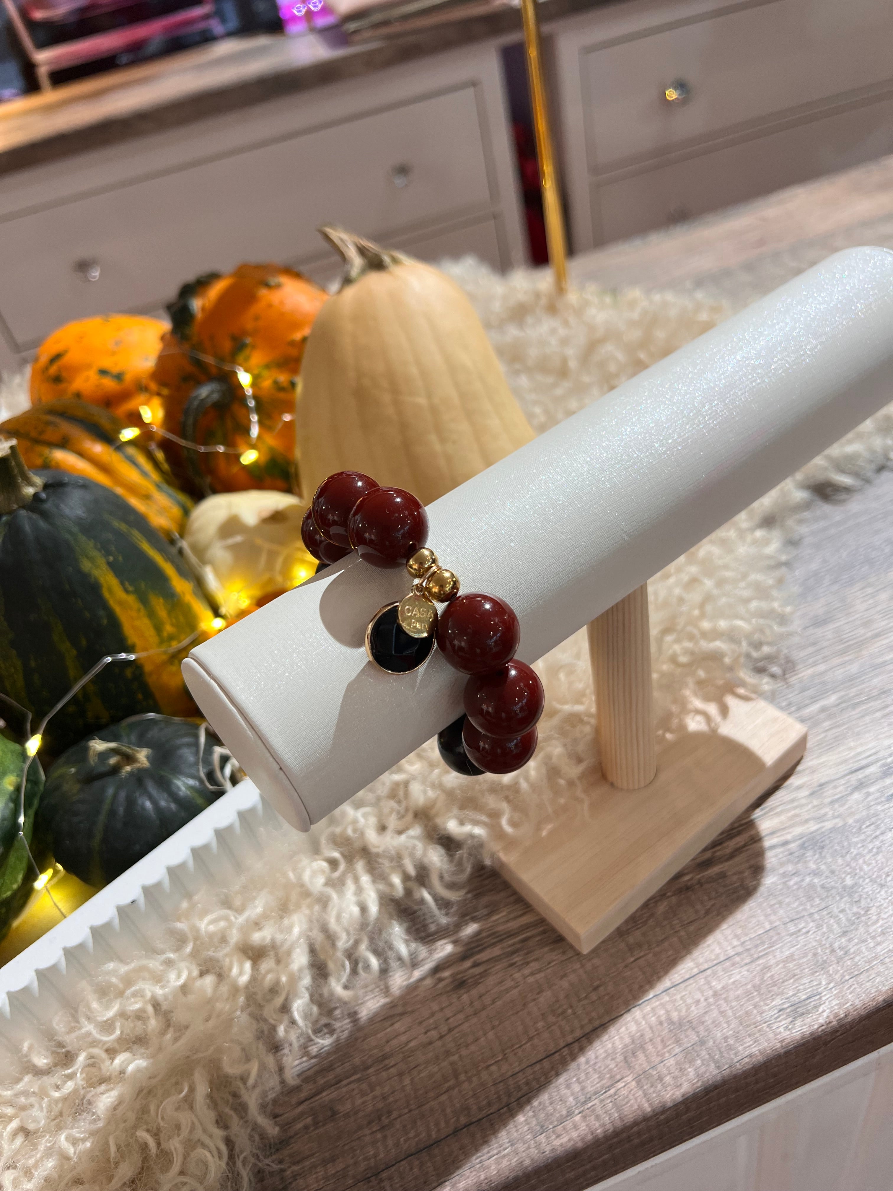 CASAPARI® Perlen Armband Autumn Glow Berry Limited Edition Achat