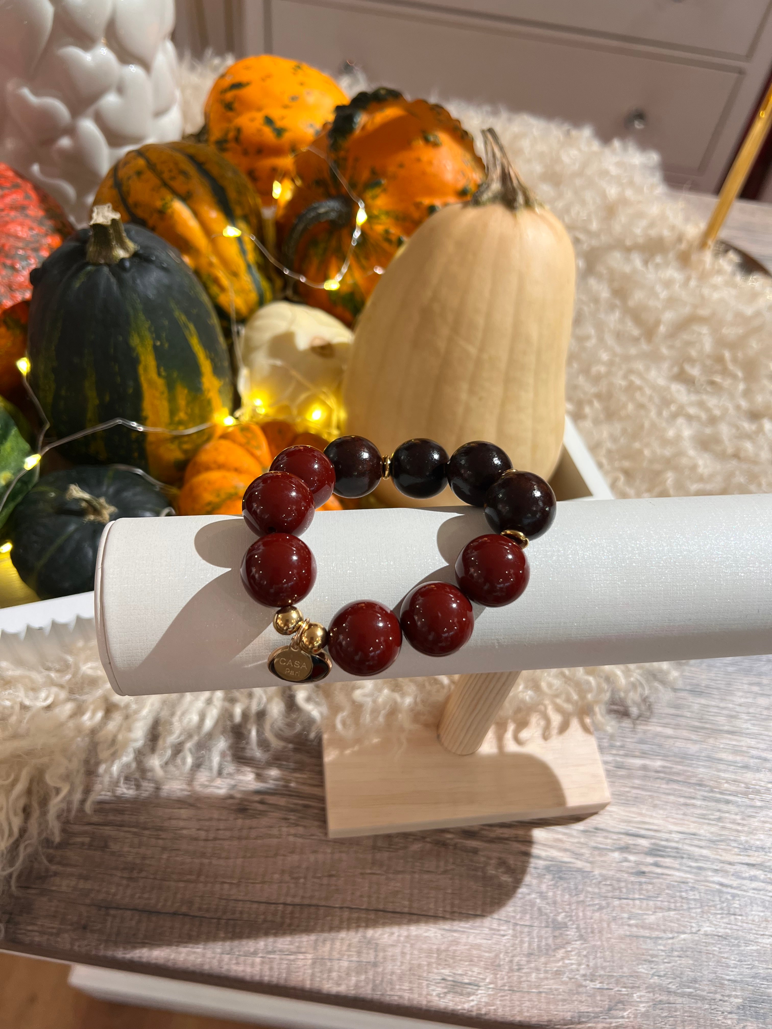 CASAPARI® Perlen Armband Autumn Glow Berry Limited Edition Achat