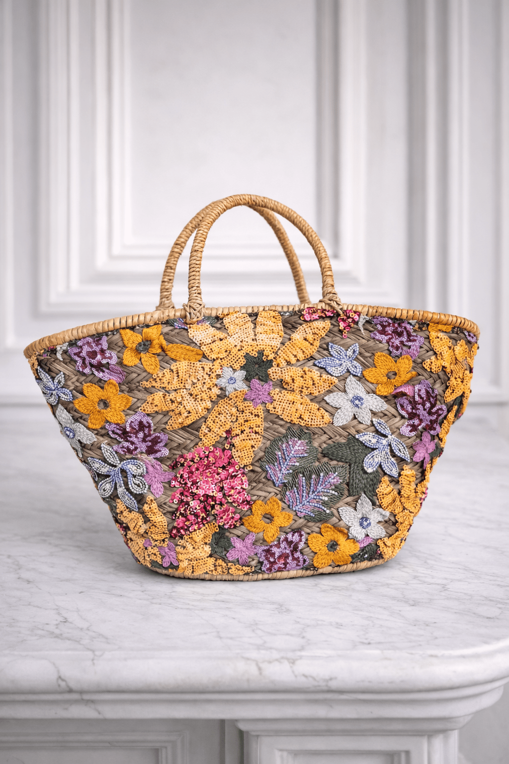Summer Bloom Basttasche - Tropical Bright - CASAPARI Schmuck & Mode Düsseldorf