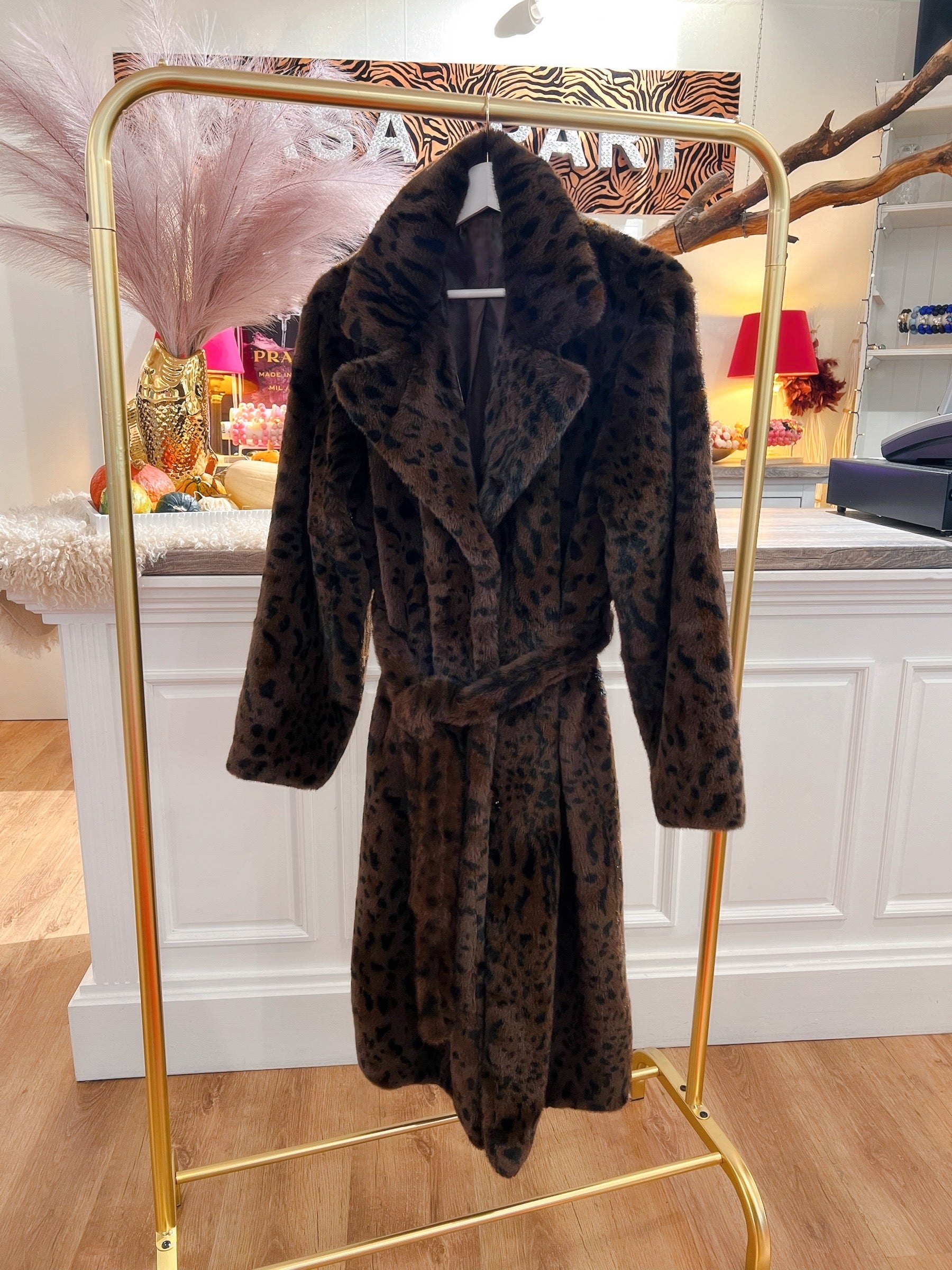 Faux Fur Leo Coat  Soft Luxury Edit