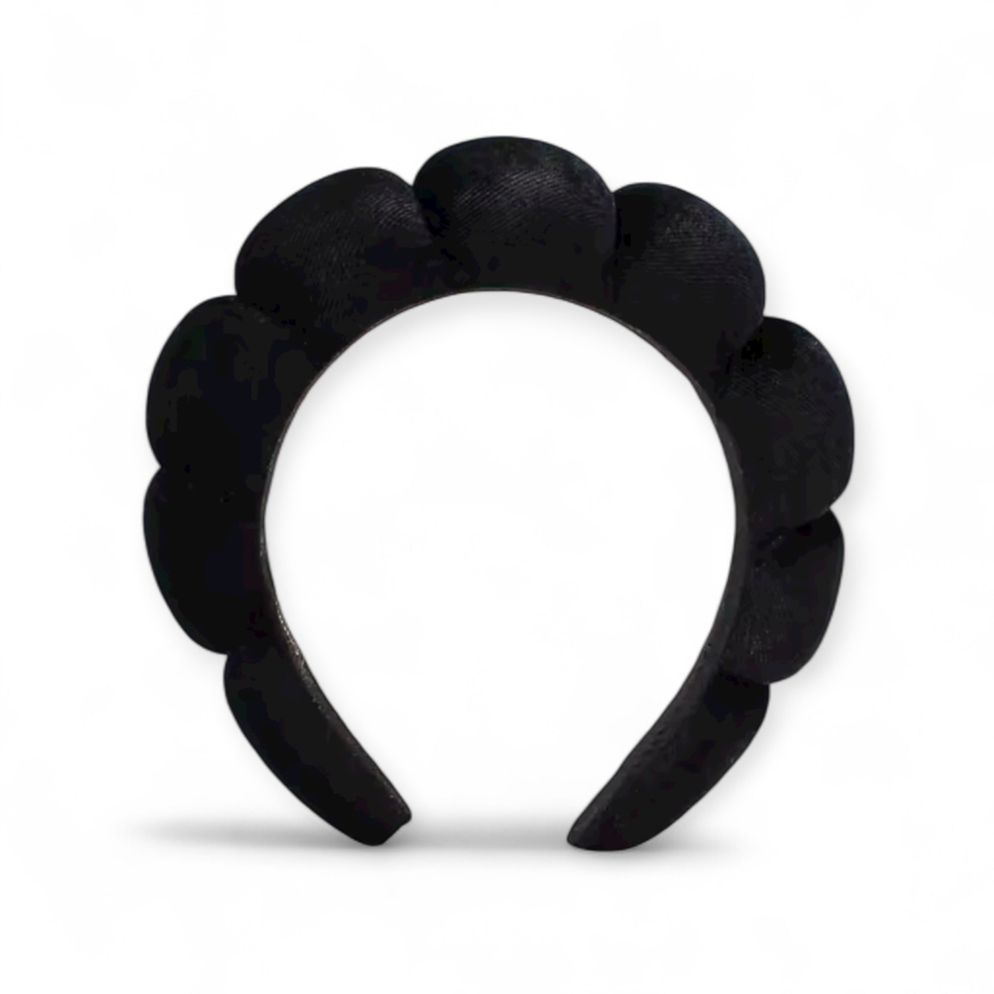 Satin Haarreifen Lea Voluminös Schwarz