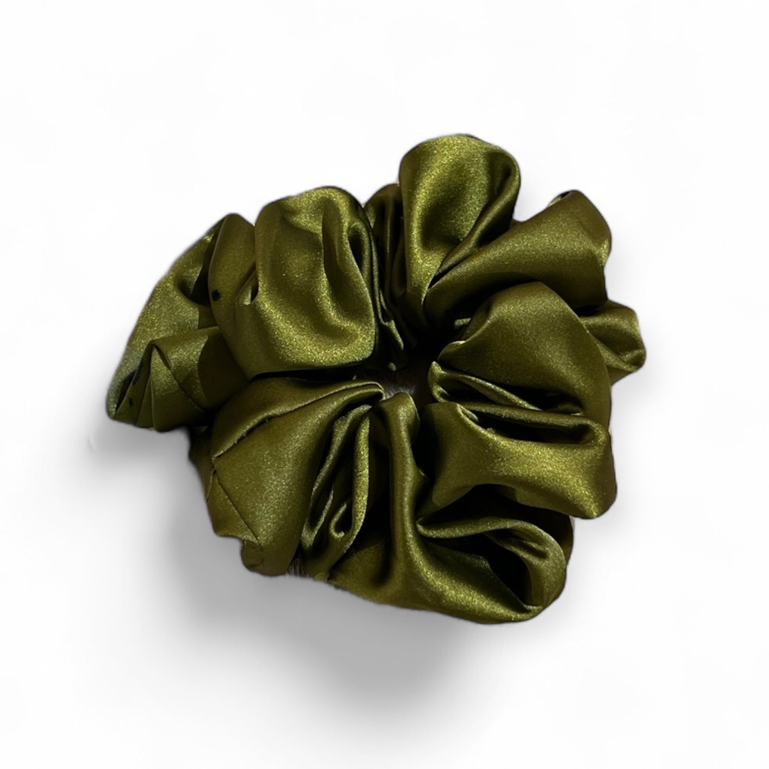 Satin Scrunchies Oliv