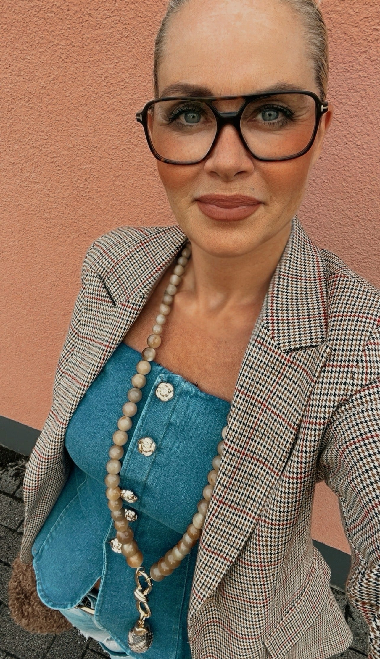 Denim Darling Corsage Hellblau - CASAPARI Schmuck & Mode Düsseldorf
