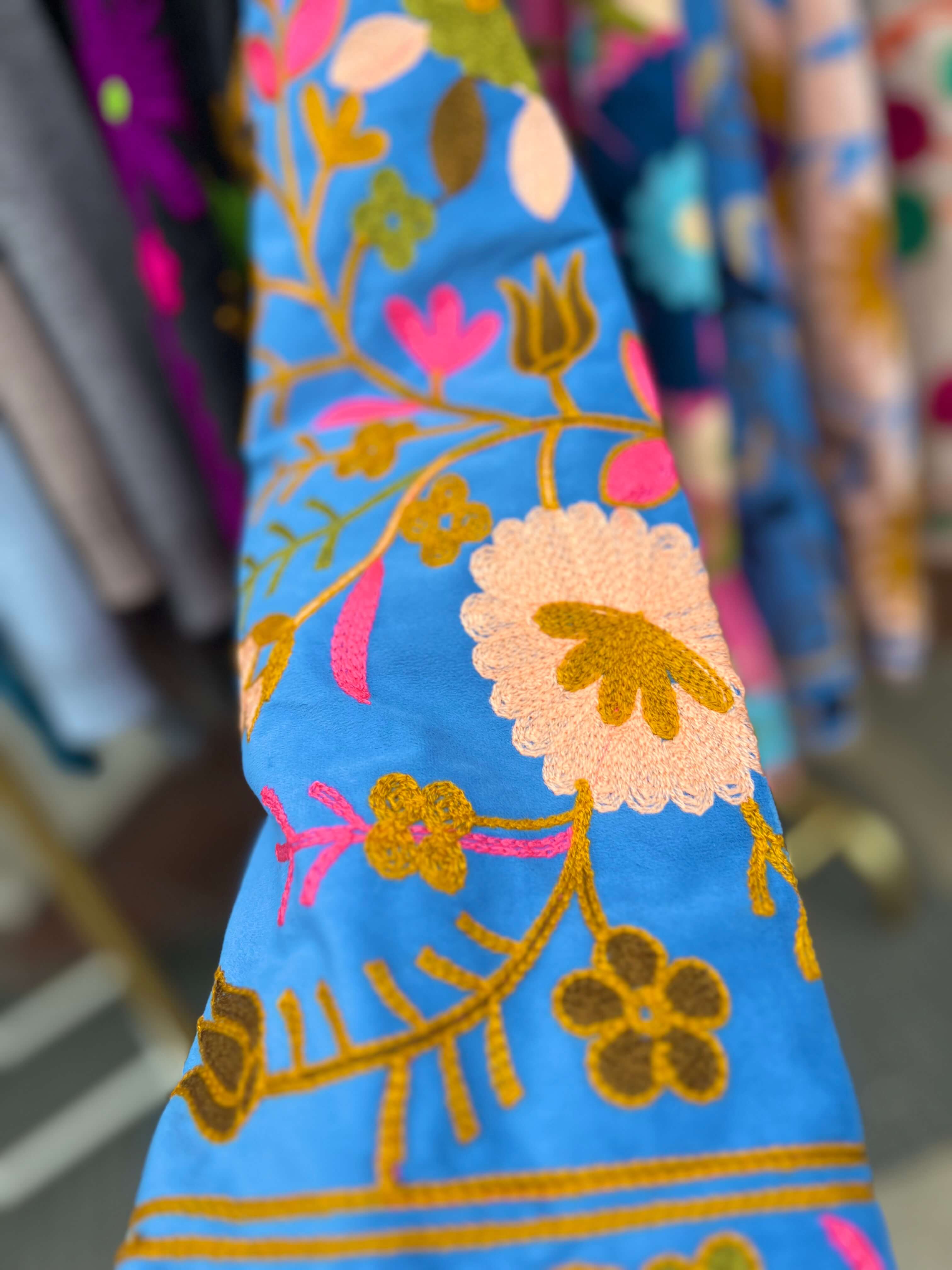 Embroidered Couture Jacke - Blue Heaven