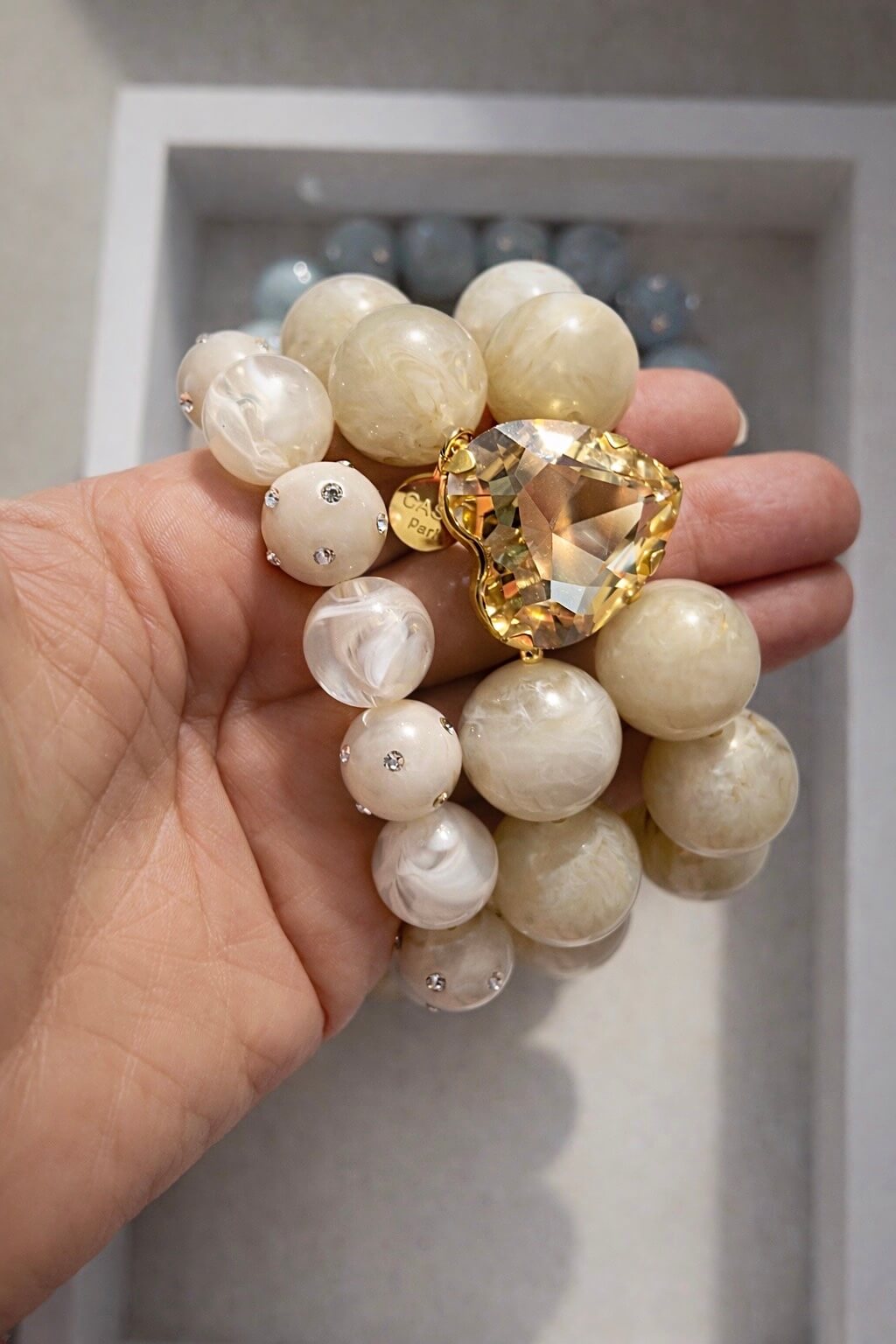 Soft Marble Heart Glow Set