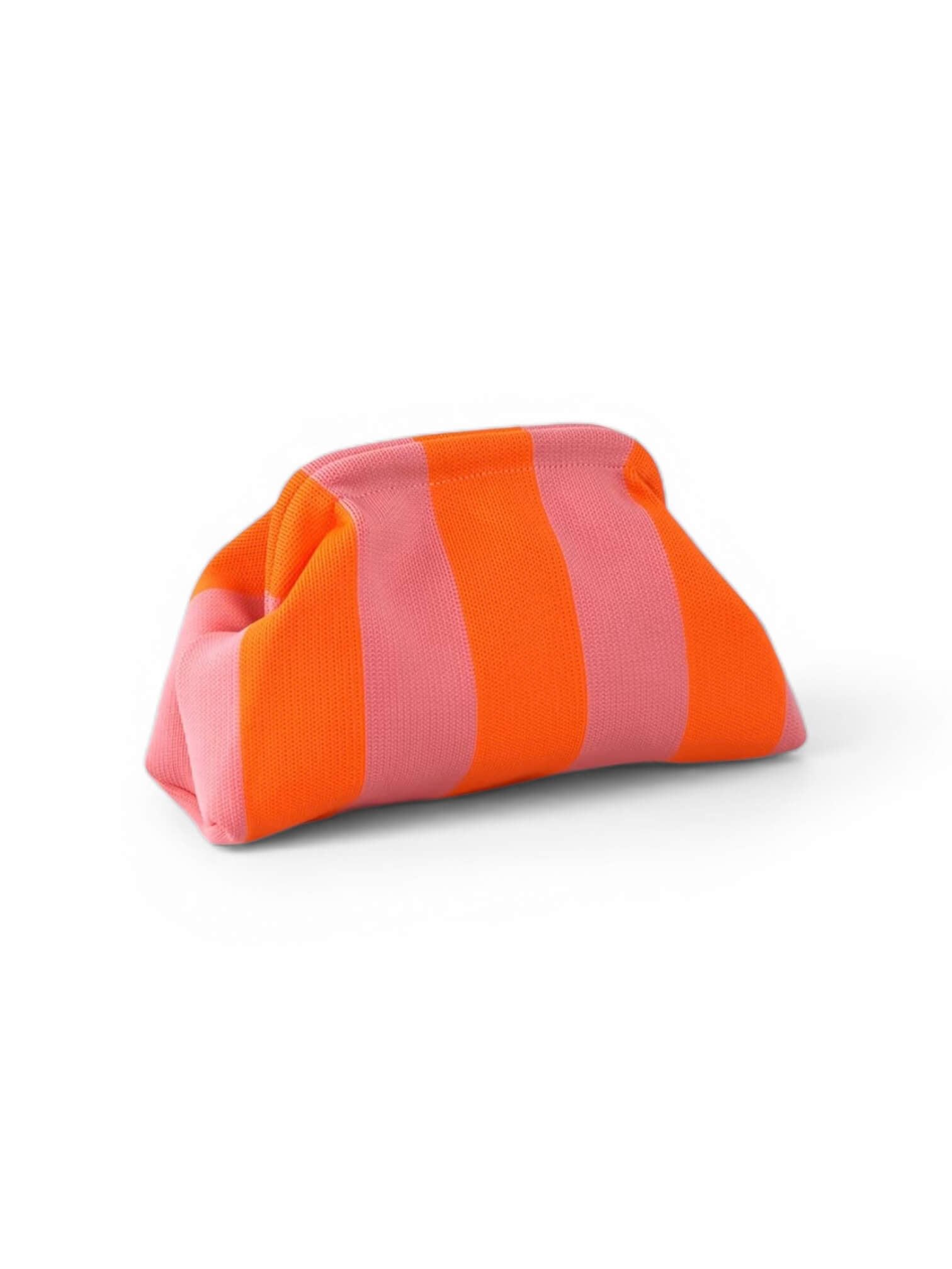 Riviera Stripe Pouch Rosa Orange